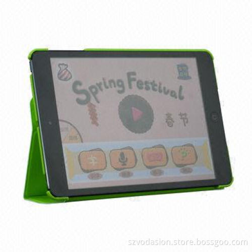 Smart Case for iPad Mini, Deboss by PU Leather/Microfiber, Inside Magnet Connection to Keep Sleep